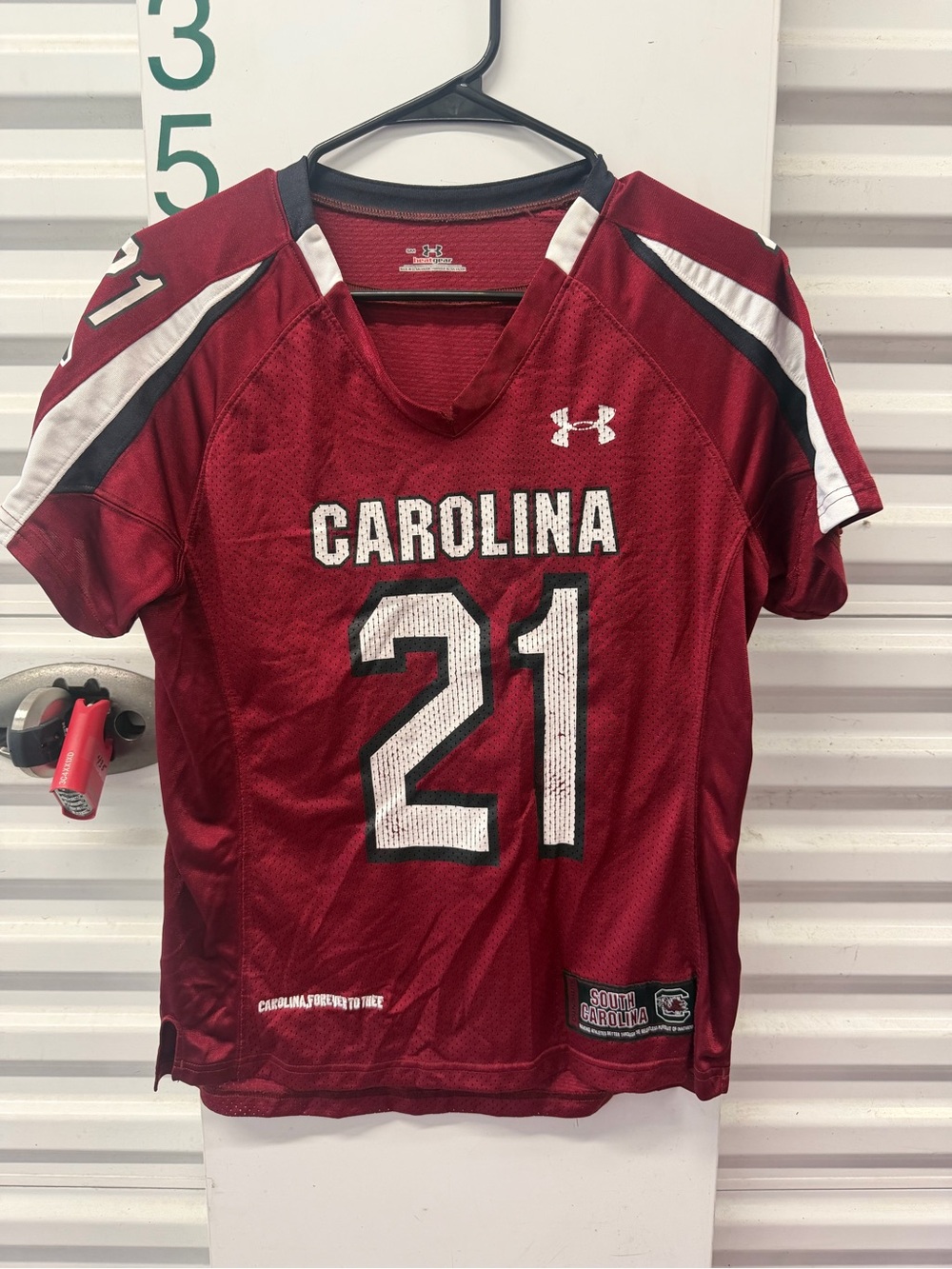 Under Armour Men's Carolina Football Jersey - Maroon/White #21